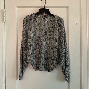 Knitted open front sweater